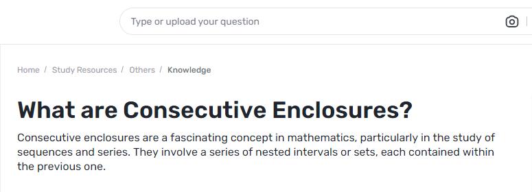 What Are Consecutive Enclosures and What Are Their Applications?